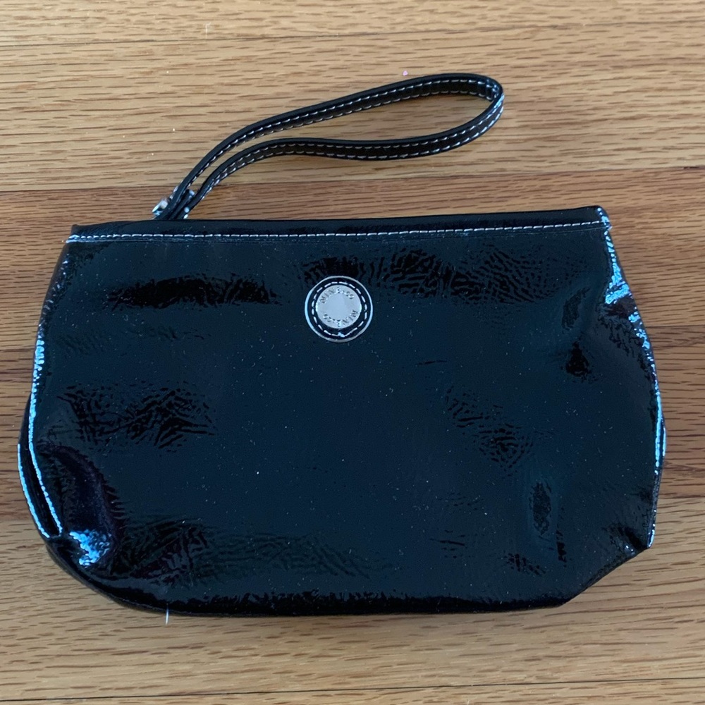 Black Patent Nine West Wristlet